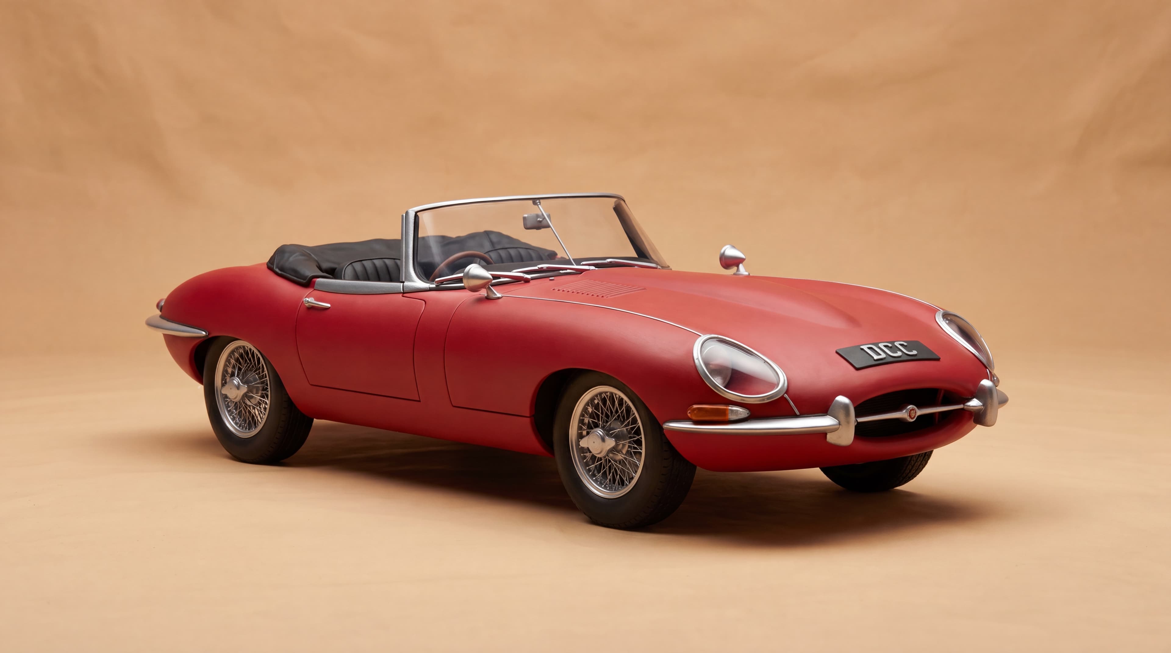 1961 Jaguar E-Type Roadster claymation scene