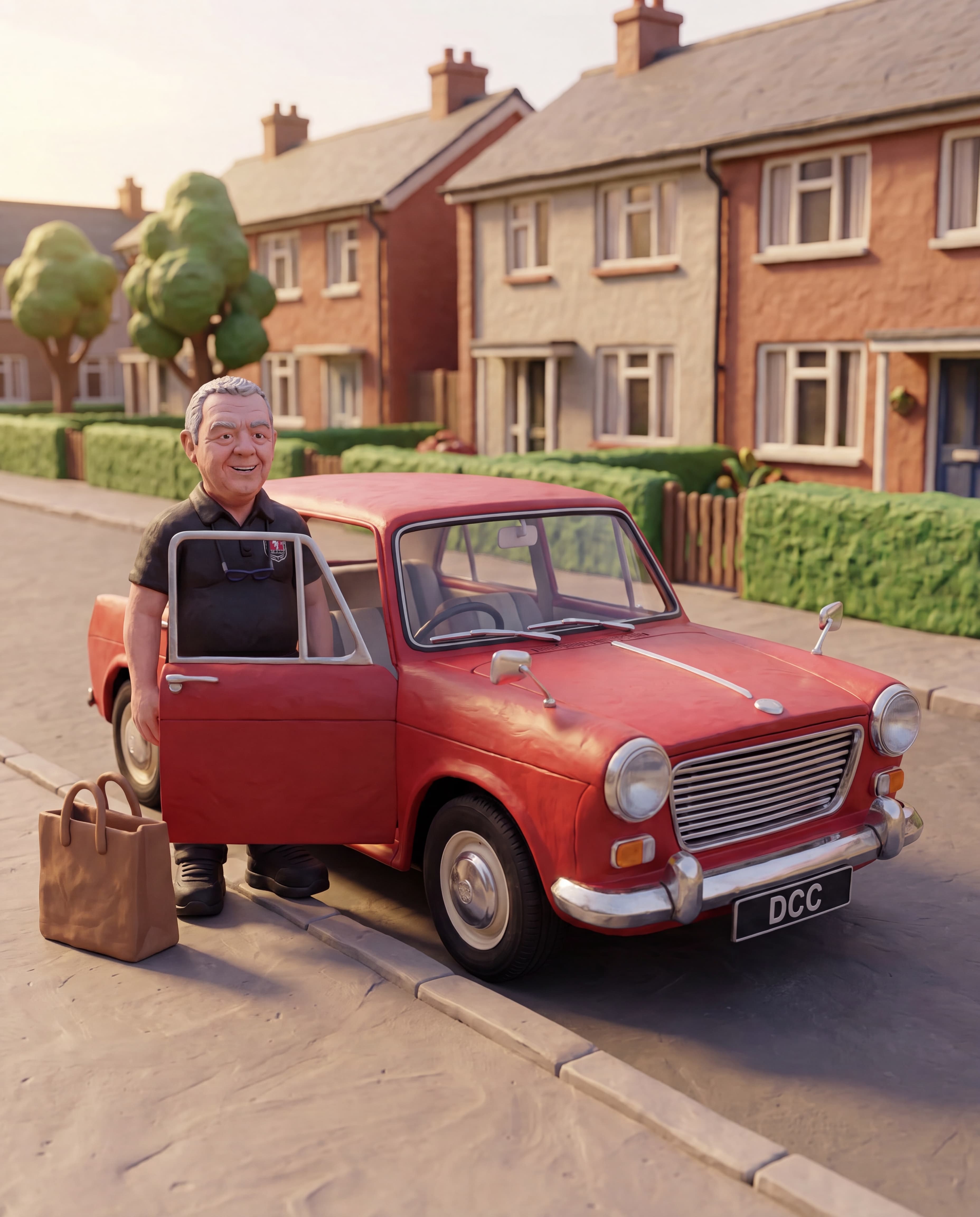 1962 Morris 1100 Mk1 claymation card